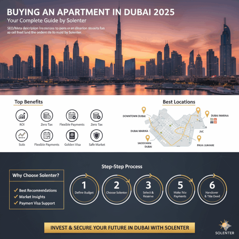 Buy Apartment in Dubai: Complete Guide for Investors & Homebuyers (2025)