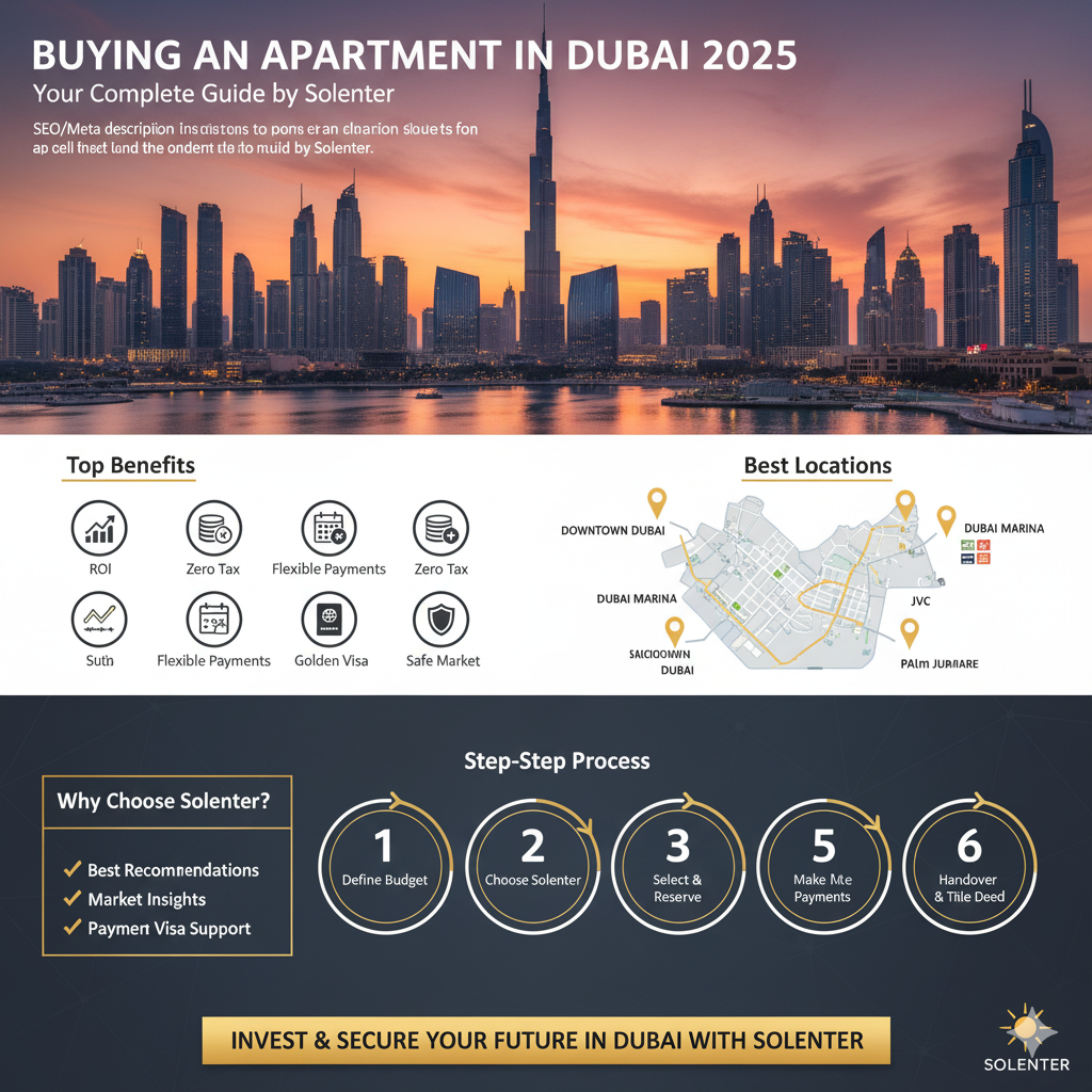 Buy Apartment in Dubai: Complete Guide for Investors & Homebuyers (2025)